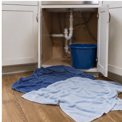 Sewer line repair context outside a home